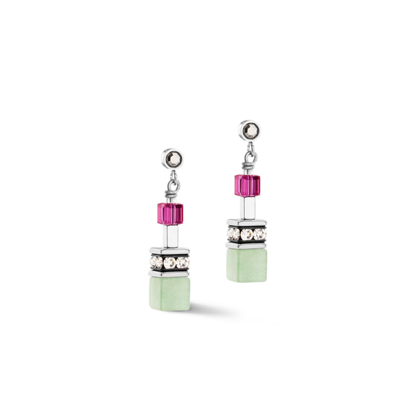 Серьги-пусеты Coeur de Lion Multicolour Gemstone 4709/21-1561
