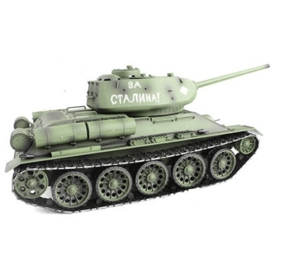 Радиоуправляемый танк Heng Long Russia T34-85 масштаб 1:16 2.4G - 3909-1Upg