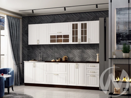 Кухня Прованс 2;6м (венге/белое дерево)