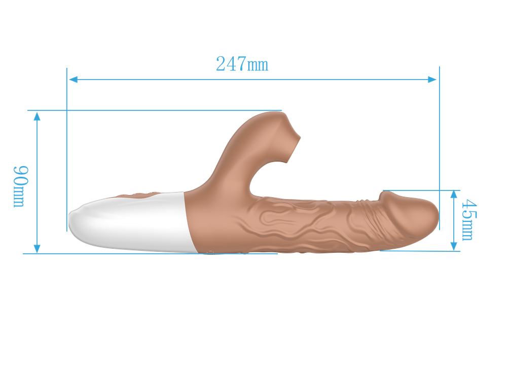 Вибратор-кролик с функцией поступательных движений SW1040