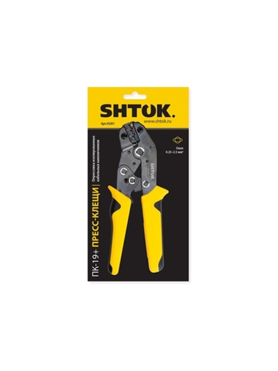 Пресс-клещи ПК-19+ матрица профиль овал 0.25-2.5кв.мм (03201) SHTOK 376184