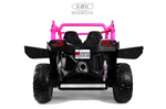 Детский электромобиль RiverToys X707XX BLACK-PINK/черно-розовый