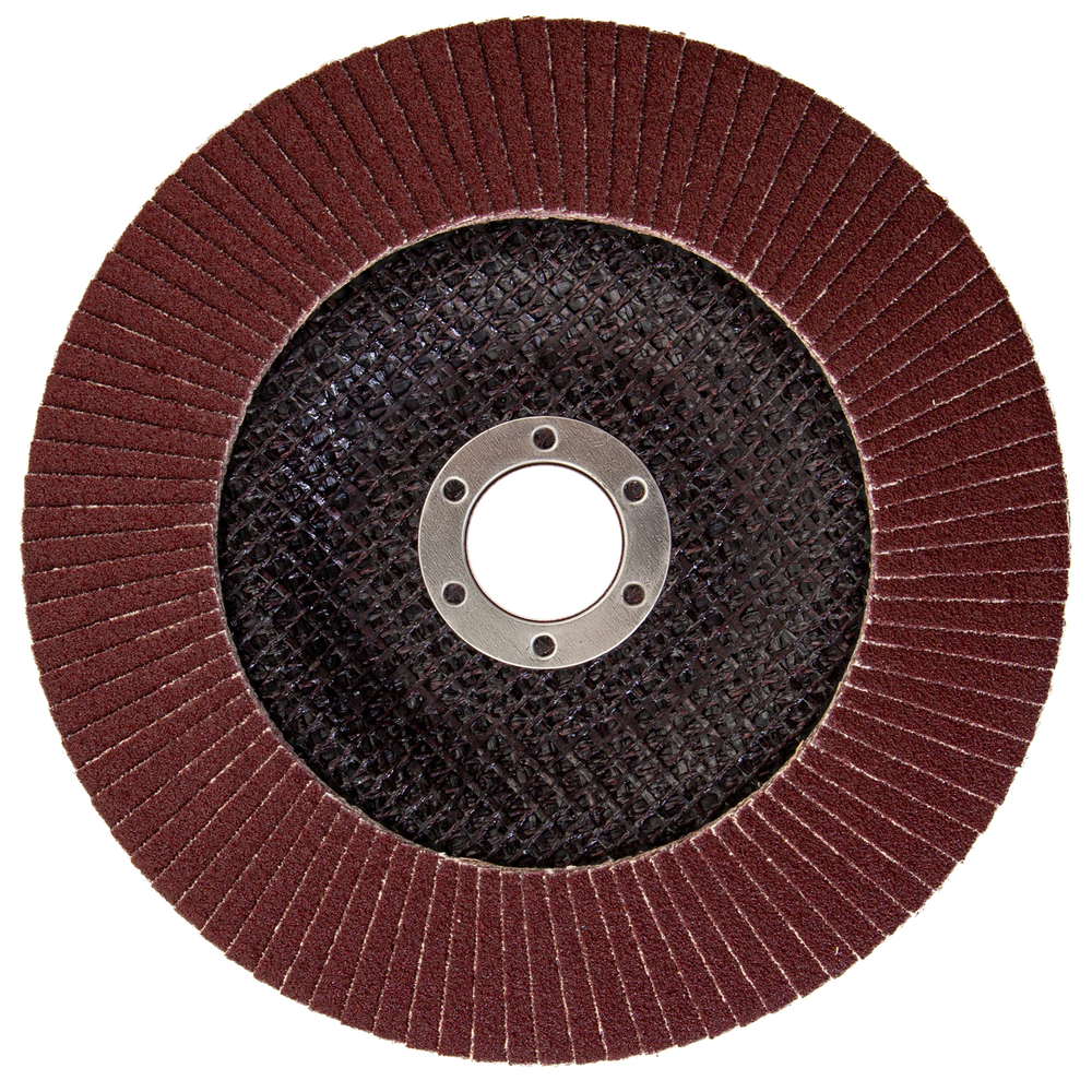 Круг лепестковый торцевой КЛТ-1, зернистость Р 80(16Н), 150 х 22.2 мм, "БАЗ" Россия