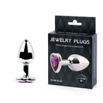 Анальная пробка Anal Jewelry Plug MCH-04 с сердцем, 8 см
