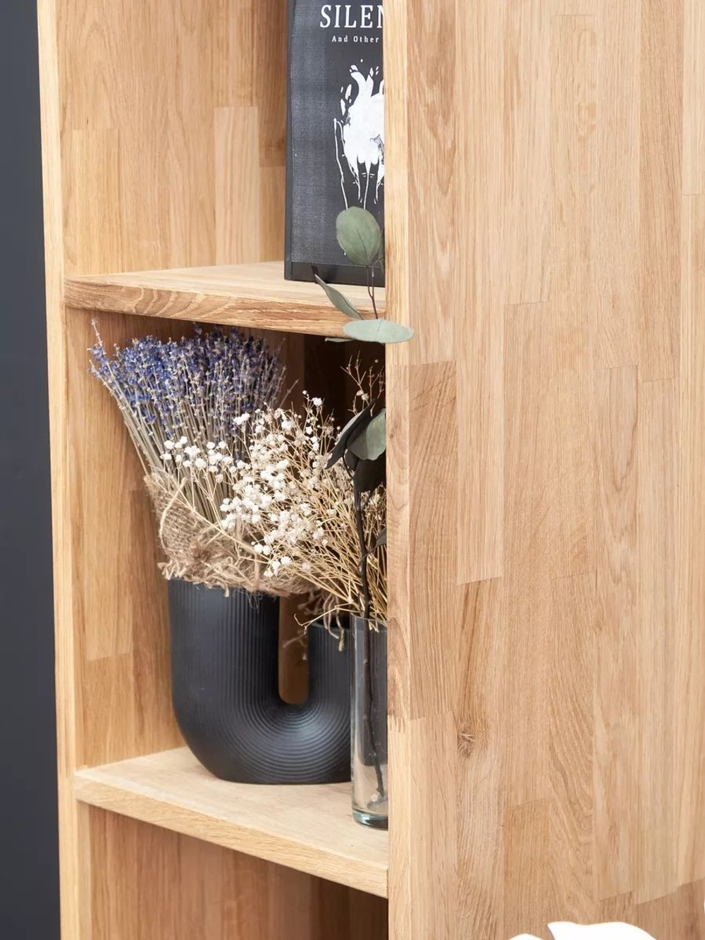 Стеллаж, 36х30х146, Эдгар, деревянный, для игрушек и книг, напольный, из дуба, Dipriz