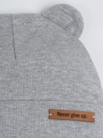 Шапка детская с ушками на осень