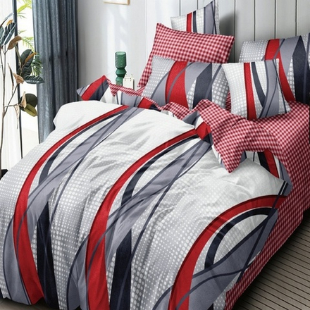 Комплект постельного белья "П37. F-65022", поплин, 100% хлопок, Россия.