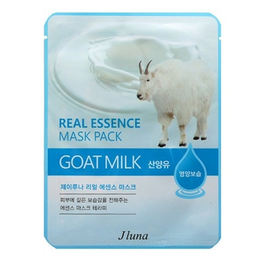 Маска тканевая с козьим молоком Juno Real Essence Mask Pack Goat Milk