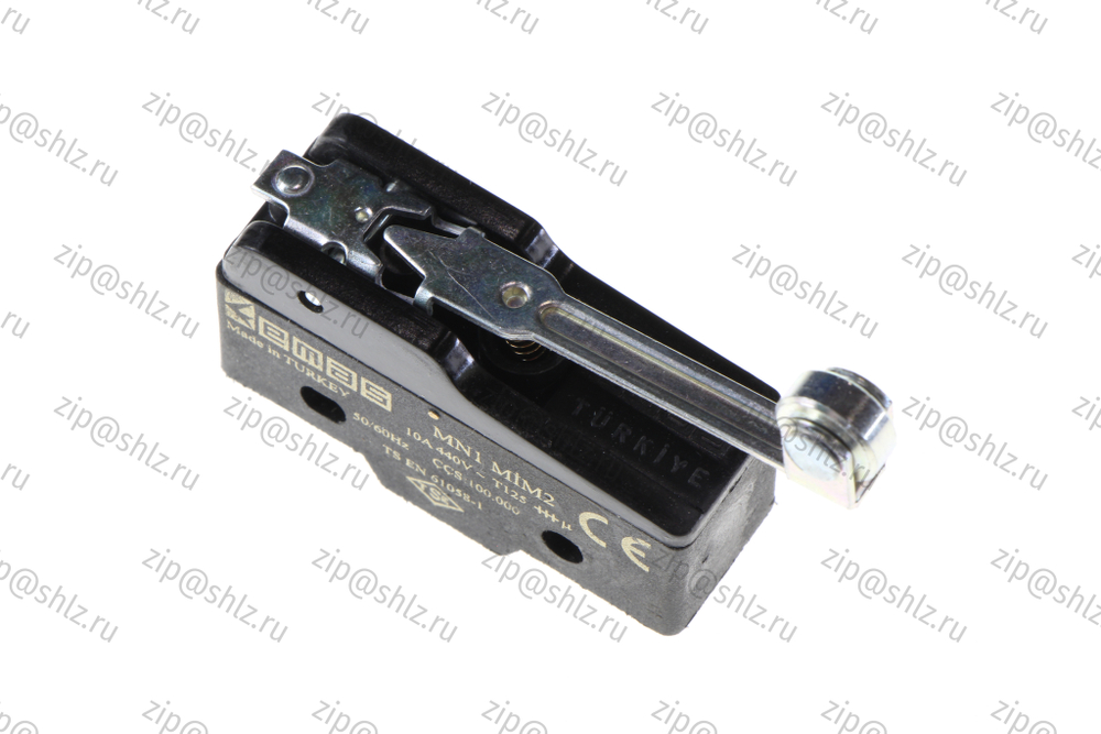 Мини выключатель с длинным рычагом и роликом Ф10мм(1CO) EMAS MN1MIM2