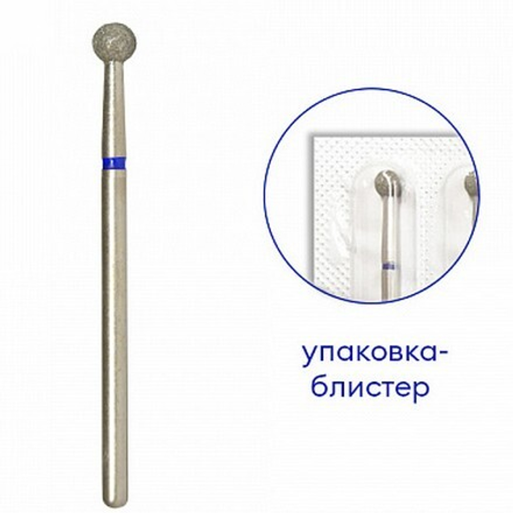 Runail Фреза алмазная сферическая, диам.: 4 мм, абразив средний №6535