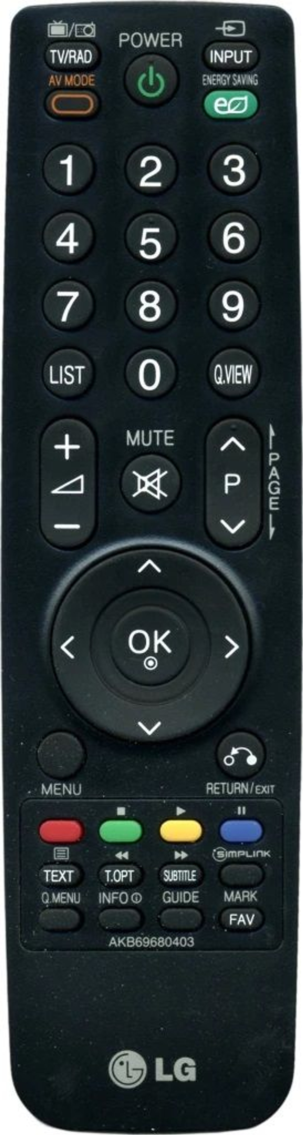Пульт LG AKB69680403 оригинальный