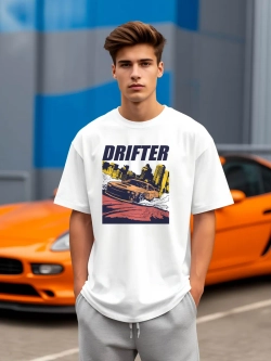 Футболка мужская y2k с принтом машиной