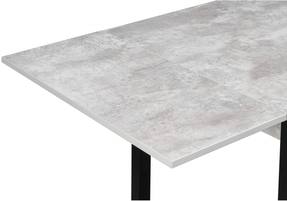 Стол деревянный Woodville Форли бетон, черный матовый