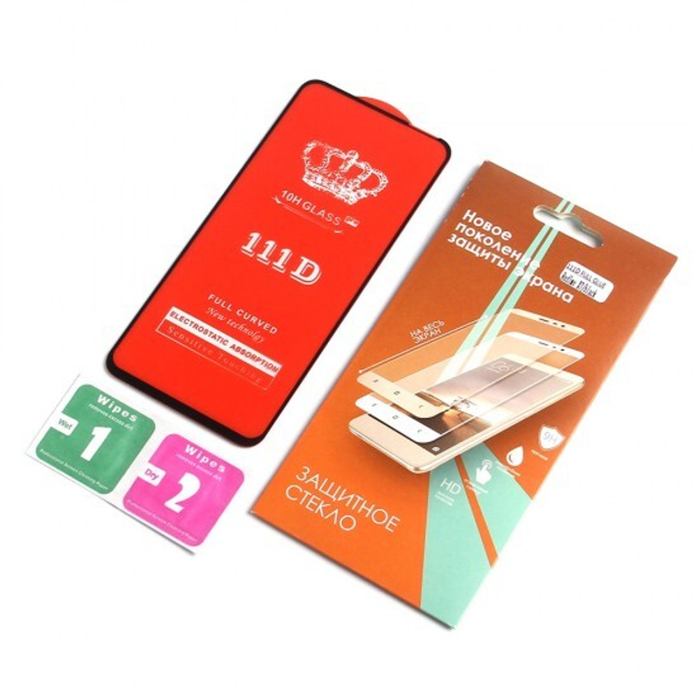 Защитное стекло 11D для Realme X7 на полный экран, 012062 Черный