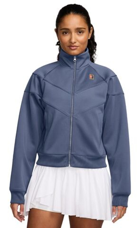 Женская Кофта теннисная Nike Court Heritage Windrunner Tennis - diffused blue