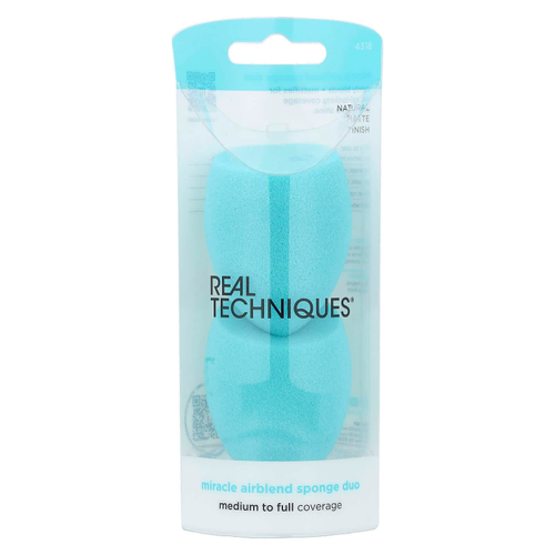 Real Techniques, Miracle Airblend Sponge Duo, 2 шт.