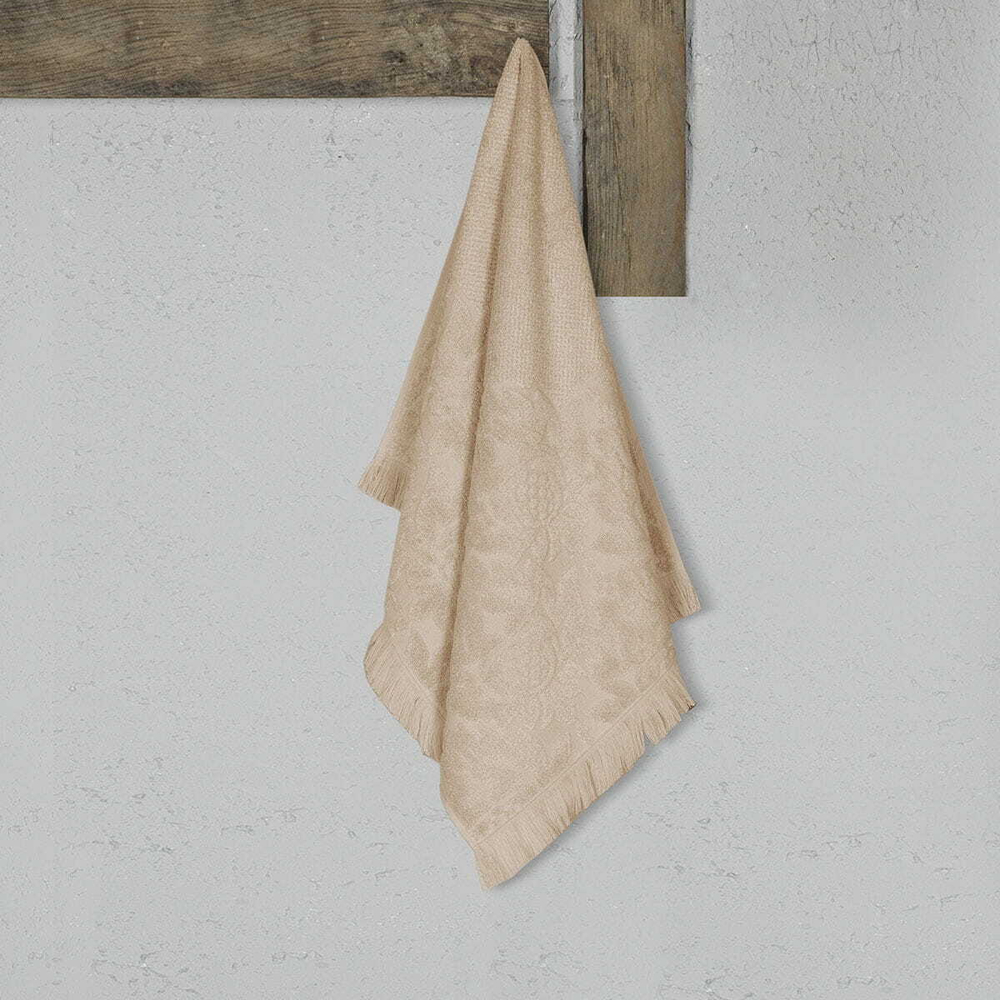 Полотенце 50х90 Arya home Elba бежевое