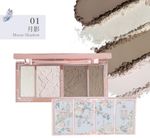 Палетка для контуринга Flower Knows Butterfly Cloud Collar - 01 Moon Shadow