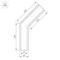 Коннектор угловой Arlight SL-Linia65-F-135 030123