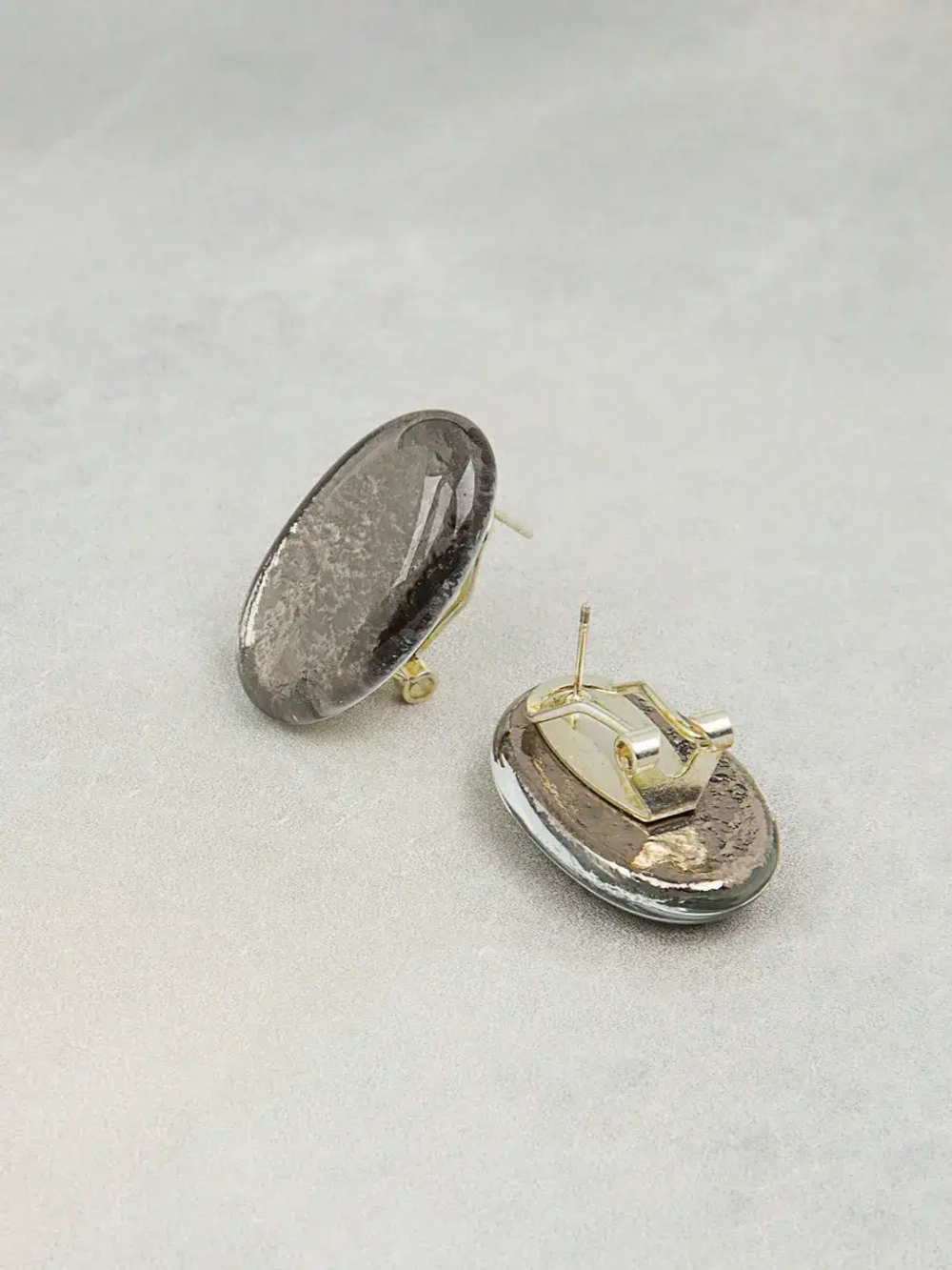Серьги бижутерия из муранского стекла капли матовые