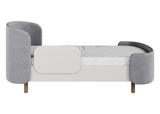 Кровать подростковая KIDI Soft размер М антивандальная ткань (серый)