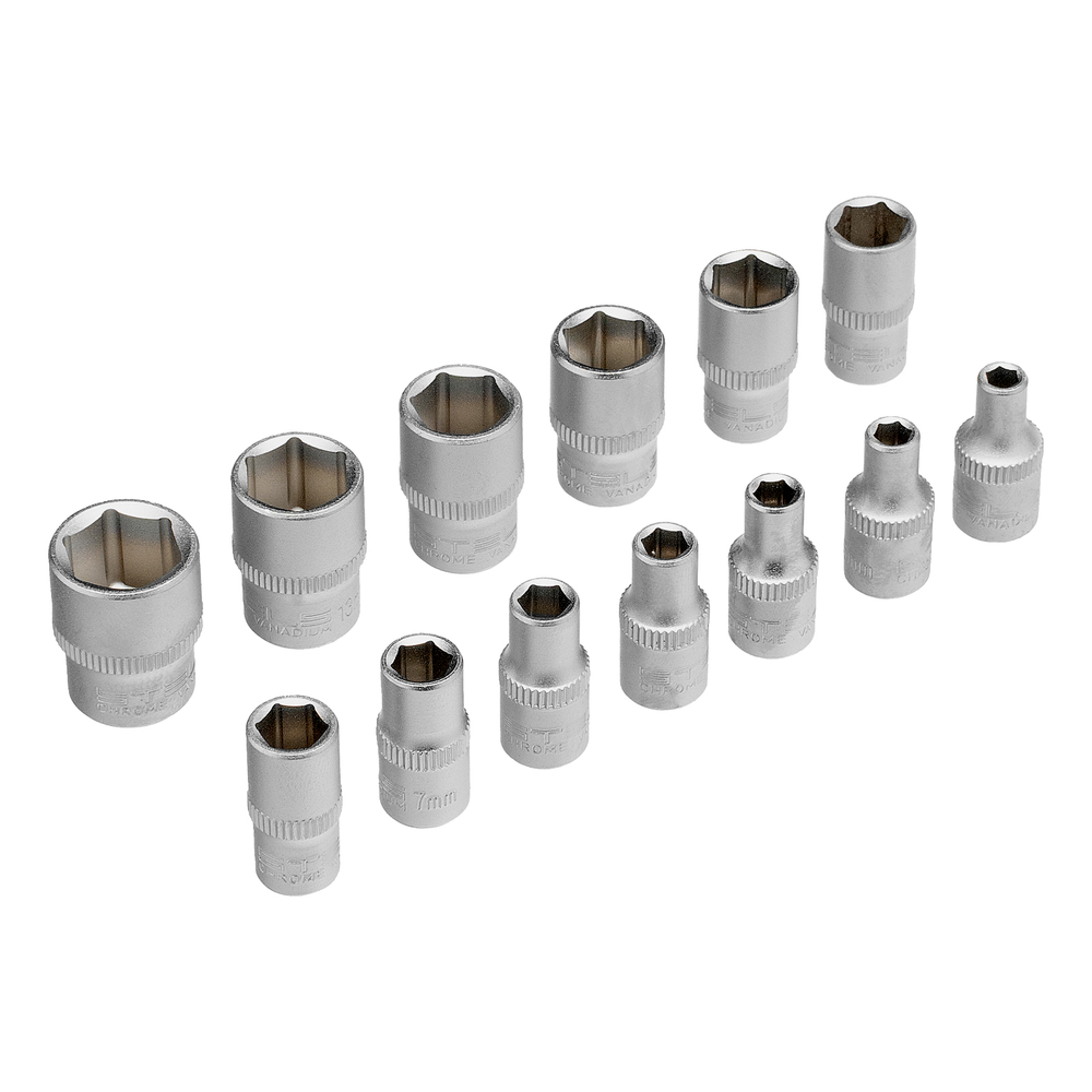 Набор инструментов, 1/4", Cr-V, S2, усиленный кейс, 47 предметов Stels