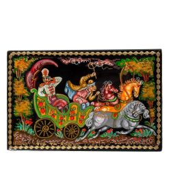 ШК-85/ 7 Шкатулка «Что ты жадно глядишь на дорогу...» С.М.