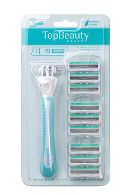 Бритва TopBeauty Paris Slim женская, 19 сменных кассет