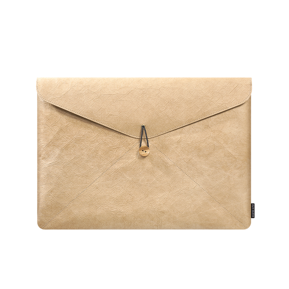 Сумка серого цвета из износостойкой эко-бумаги DuPont для ноутбука или планшета, серия PLI Series Tyvek Sleeve