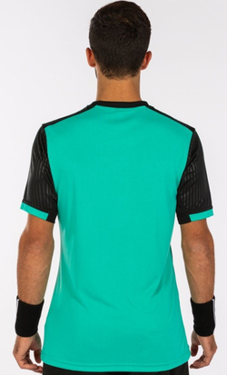 Мужская теннисная футболка Joma Montreal Short Sleeve T-Shirt M - green/black
