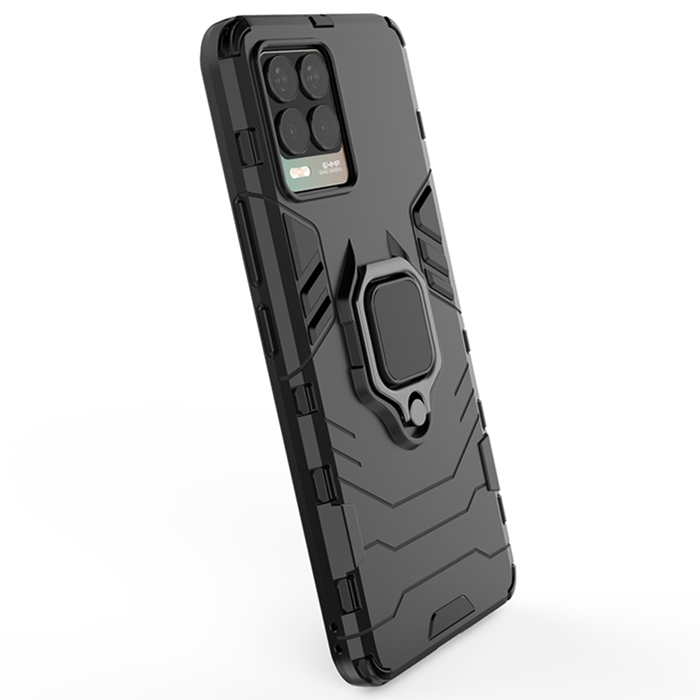 Противоударный чехол с кольцом Panther Case для Realme 8 Pro