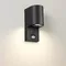 4390/1W HIGHTECH ODL23 731 черный/металл/пвх стойкий к УФ излучению Настенный светильник с датчиком движения IP44 LED GU10 14W MOTTO