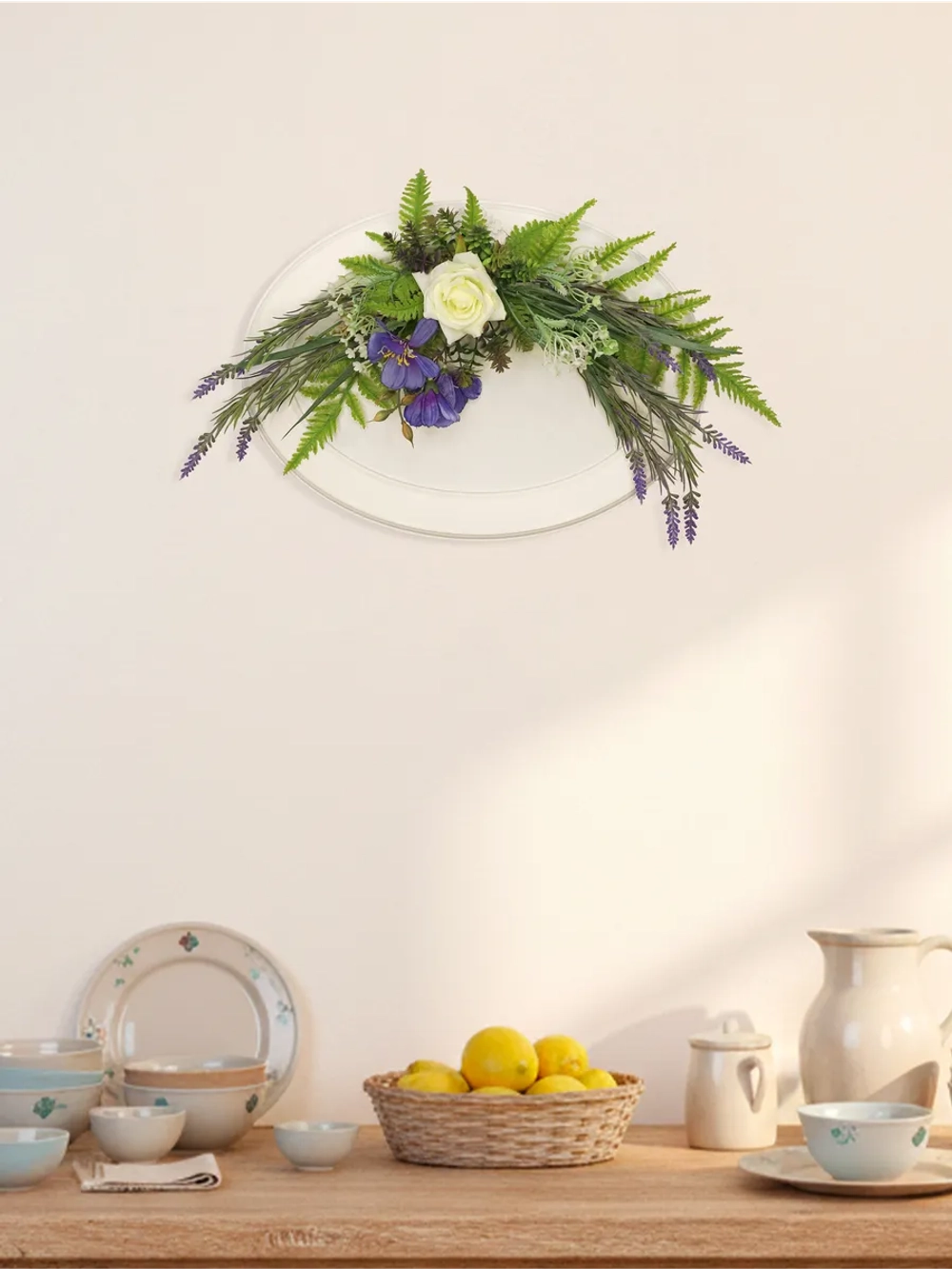 Панно с цветами для интерьера кухни