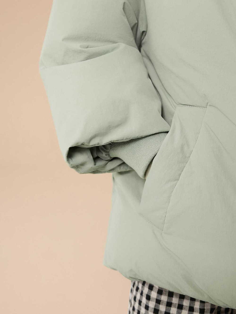 Куртка утепленная с капюшоном для девочки Next E25-189, Мятный