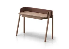 Консоль Basic 120*45 см (натуральный дуб, кирпичный экокожа)