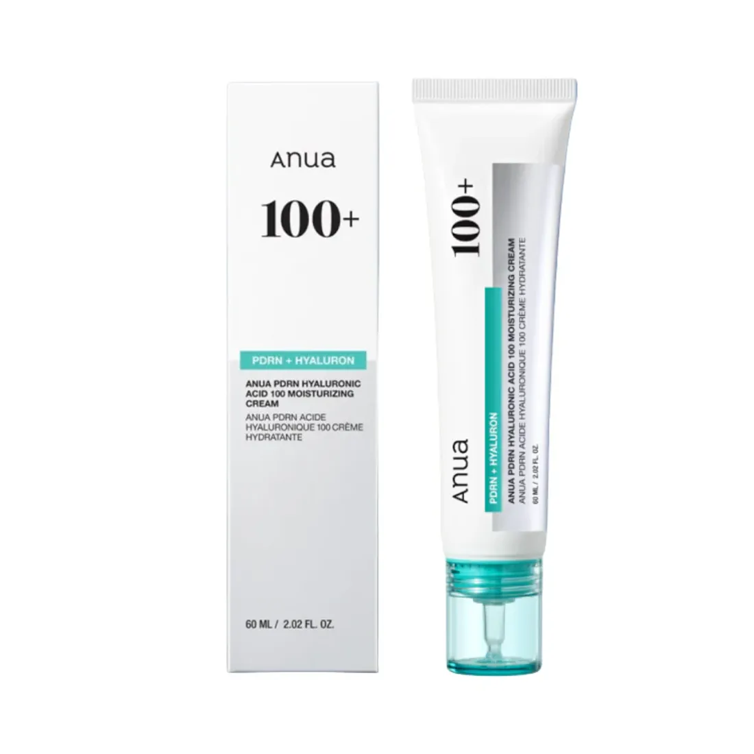 Anua PDRN Hyaluronic Acid 100 Moisturizing Cream Увлажняющий крем с ПДРН и гиалуроновой кислотой 60 мл