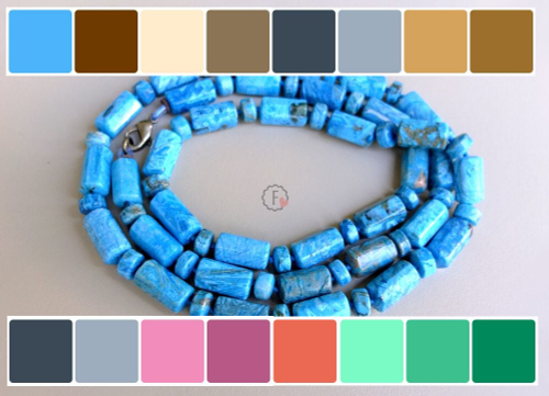 длинные бусы из агата