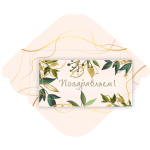 Конверт для денег стандарт «Поздравляем - Листья»