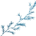 Украшение новогоднее «Сияющие лучики» 1,80 м, Голубой