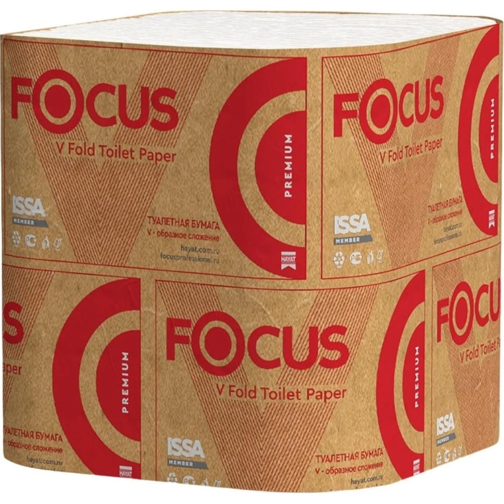 Бумага туалетная д/дисп Focus Premium 2сл 250л15пач/уп_5083735/50202898_п/э