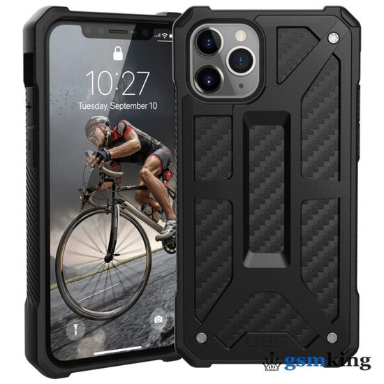 UAG Monarch Kevlar® Series Case for Apple iPhone 11 Pro Carbon Fiber (Графитовый серый)111701114242