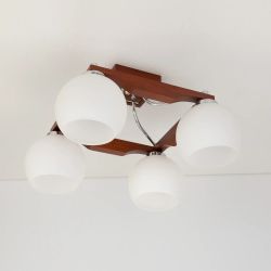 Citilux Ариста CL164341 Люстра деревянная Темный Орех