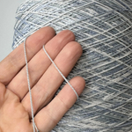 AFRICAN - Toscano S.r.L.; 35% хлопок, 35% вискоза, 30% п/а; 400м/100гр; col.6005, цвет: голубой лед ТОЛЬКО !!! бобинки: 235, 415 гр