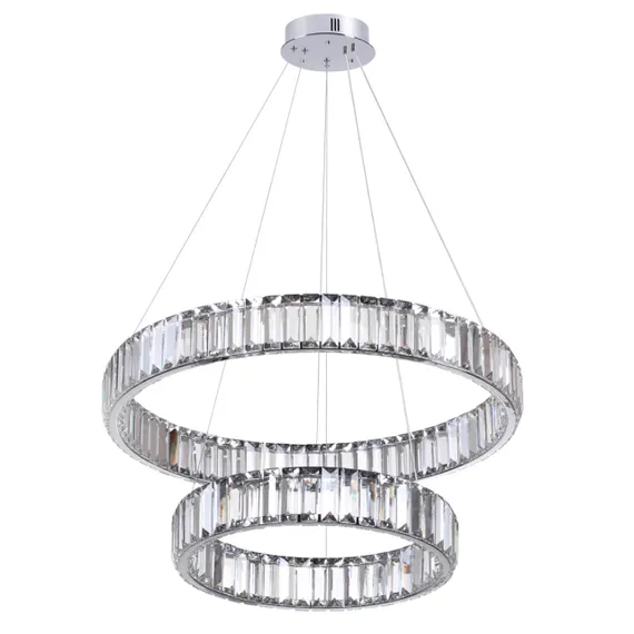 4930/60L L-VISION ODL24 593 хром/прозрачный металл/хрусталь Люстра LED 60W 4000K 7140Лм VEKIA