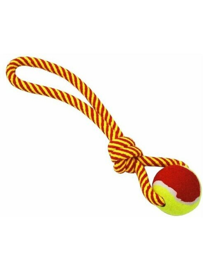 №1 Грейфер веревка плетеная с мячом, 36 см