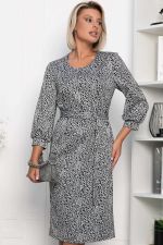 Платье Феличита (черное/лео) П14034-19М LT Collection