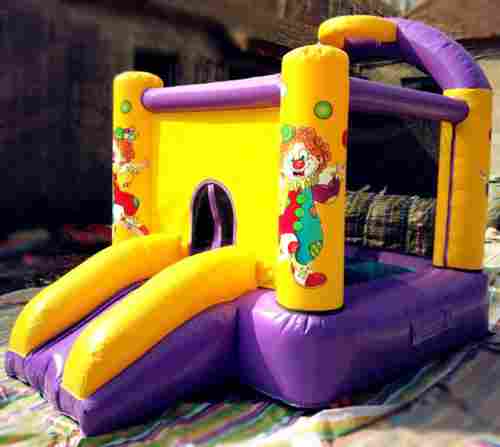 Детский надувной батут "Любимый клоун" желто-фиолетовый