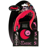 Trixie Flexi New Classic рулетка для собак S трос красный 5 м 12 кг