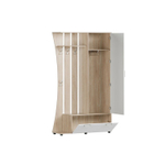 Прихожая с зеркалом комплект мебели Дуб Сонома/Фасад Белый, Дом, 115х36,5х200 см Стиль