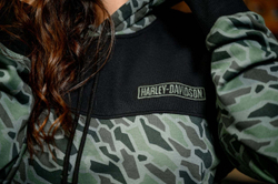 Толстовка Camouflage Colorblock Pullover Hoodie Harley-Davidson